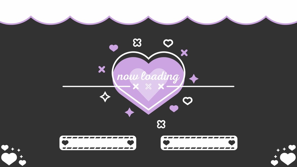 5色×6種 動く配信画面セット