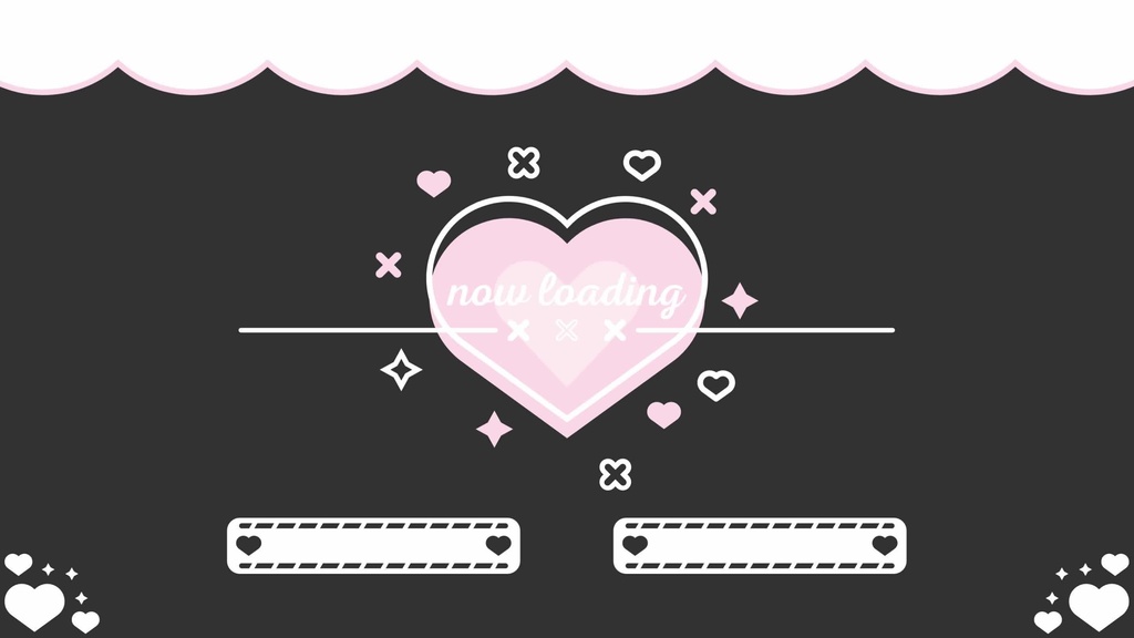 5色×6種 動く配信画面セット