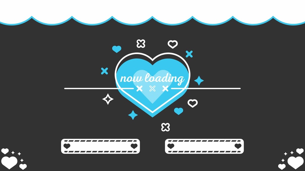 5色×6種 動く配信画面セット