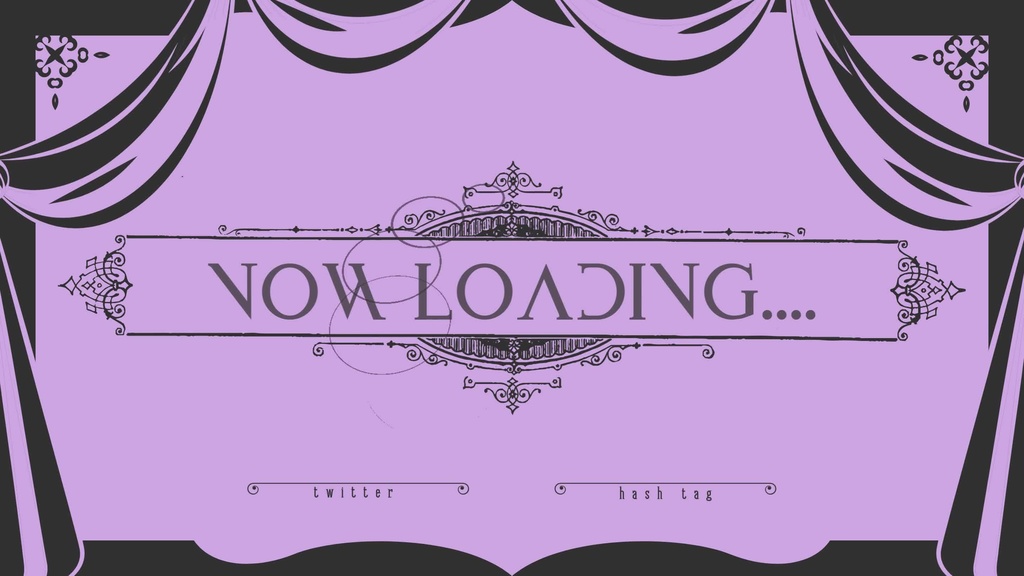 11色×2種 動く配信待機画面 配信終了画面