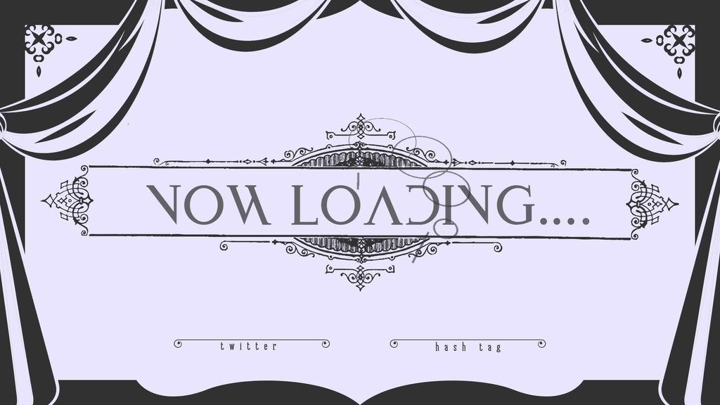 11色×2種 動く配信待機画面 配信終了画面