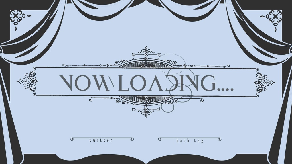 11色×2種 動く配信待機画面 配信終了画面