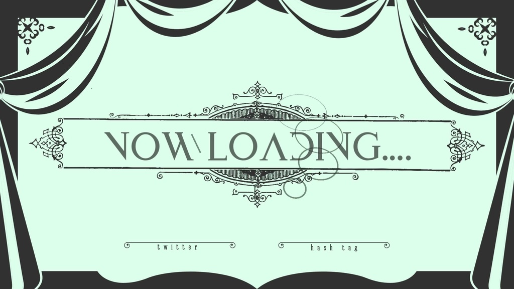 11色×2種 動く配信待機画面 配信終了画面