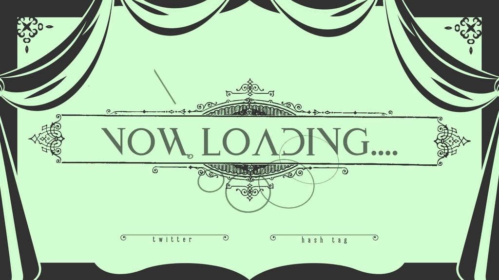 11色×2種 動く配信待機画面 配信終了画面