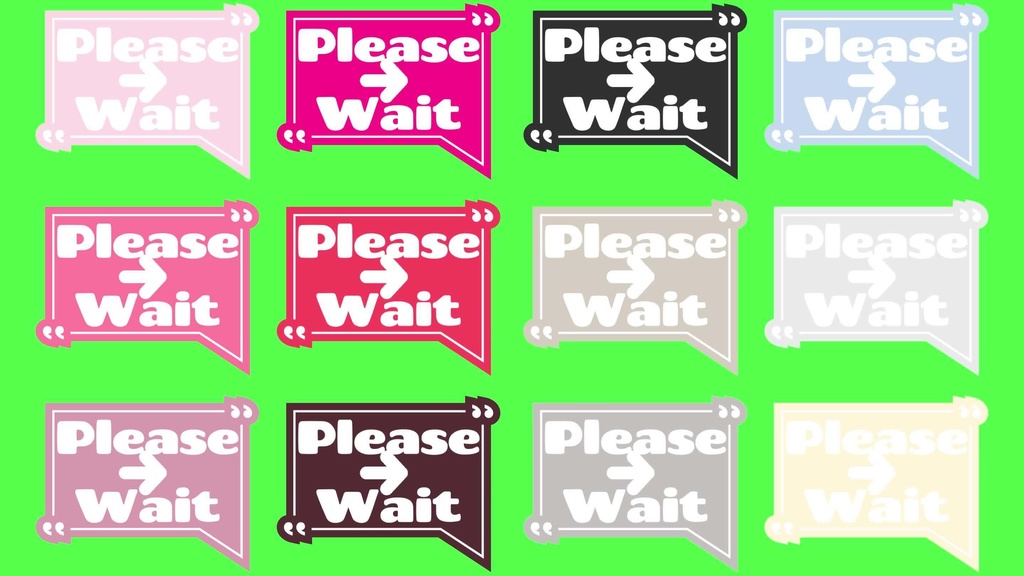 36種 動く離席中 Please Wait