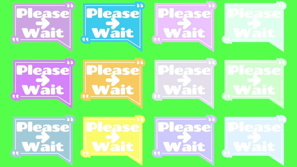 36種 動く離席中 Please Wait