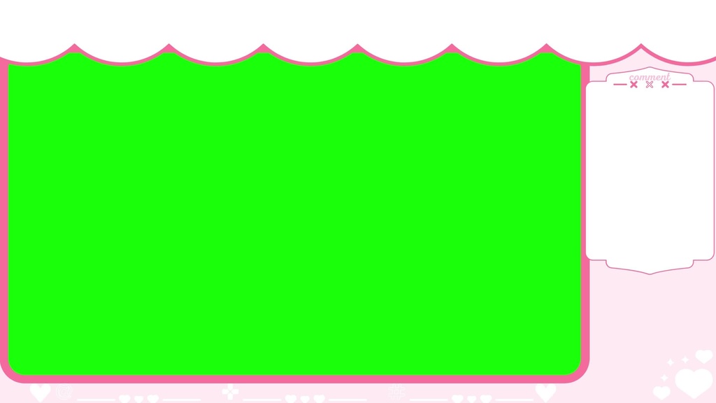 6色×6種 動く配信画面セット