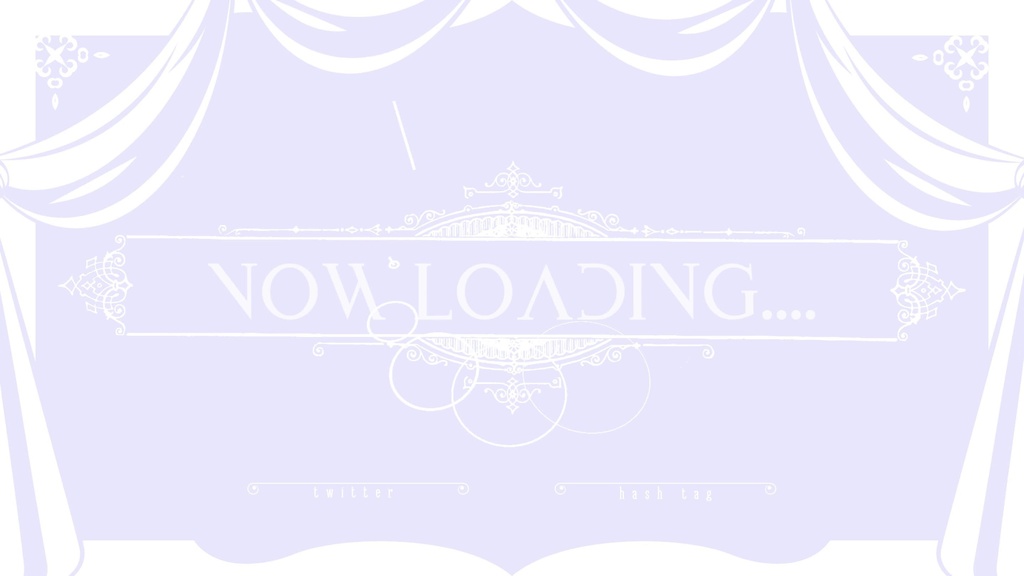 10色×2種 動く配信待機画面 配信終了画面