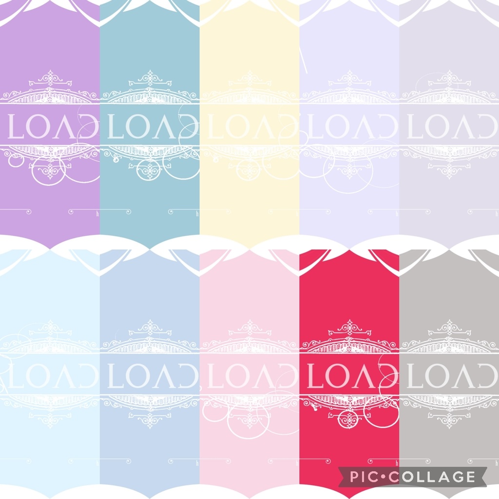 10色×2種 動く配信待機画面 配信終了画面