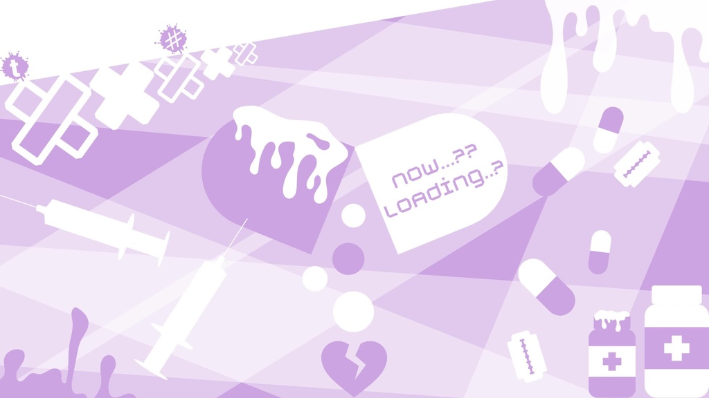 15色×5種 動く配信画面セット