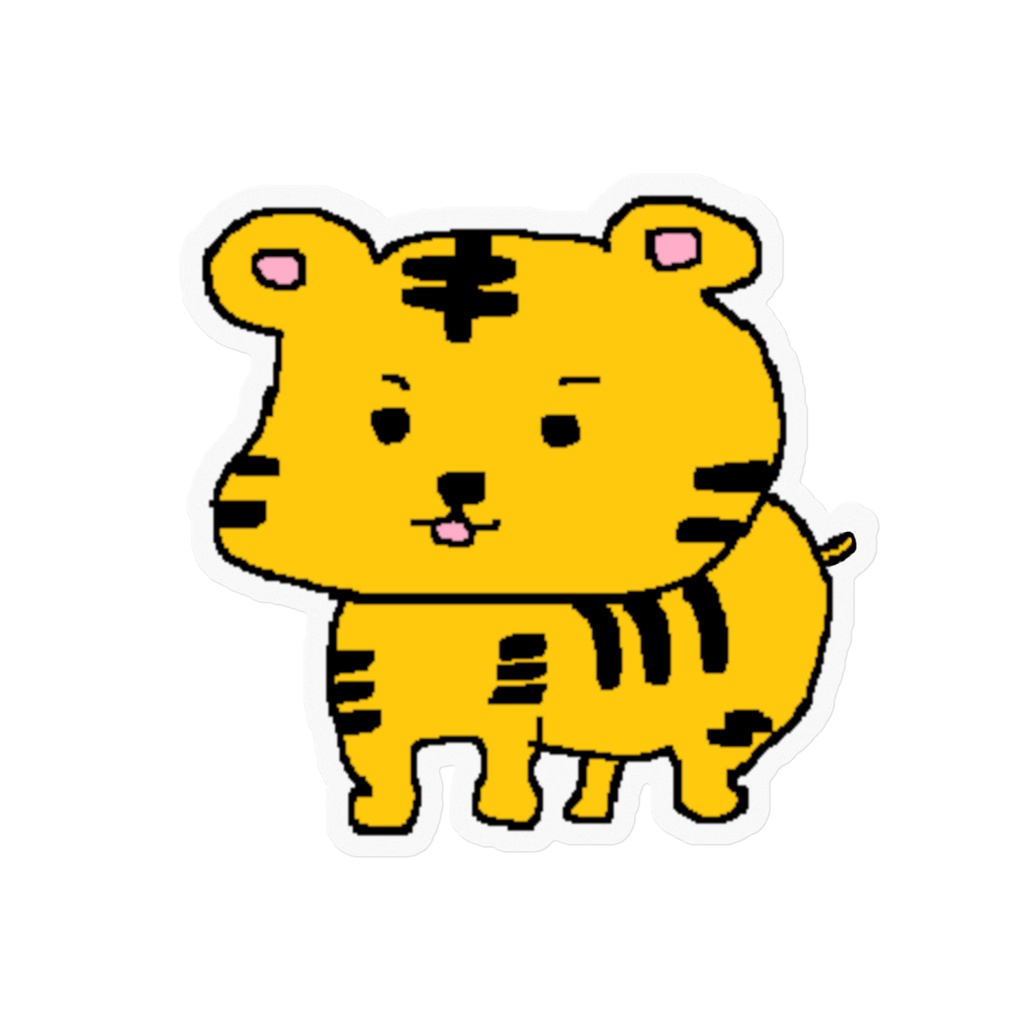 めでタイガーステッカー