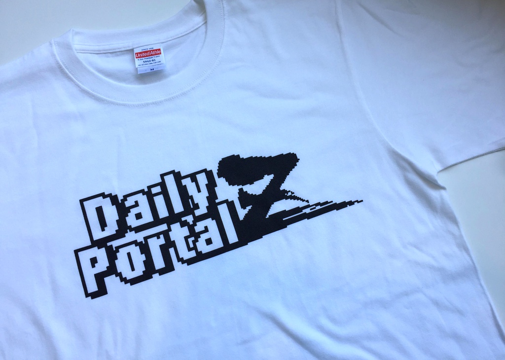 Lサイズ デイリーポータルZ ロゴTシャツ(白)