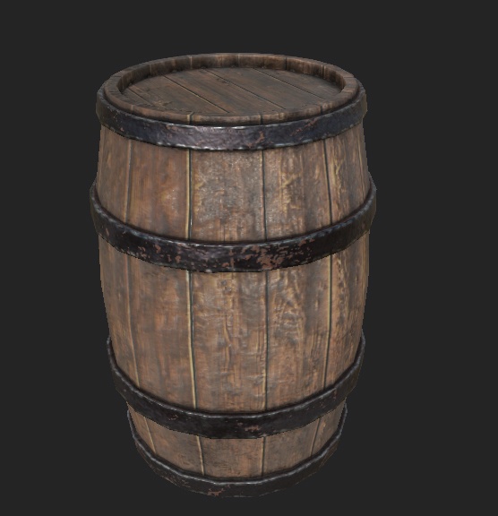 「酒樽」【3Dモデル】