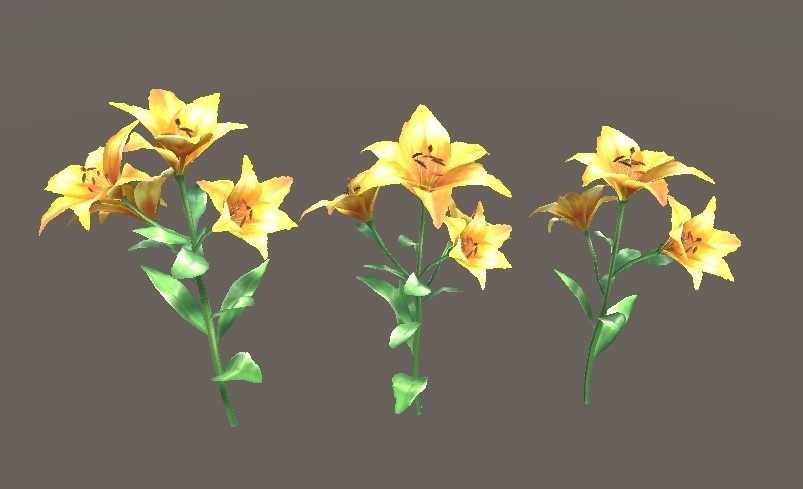 「ゆり」【3Dモデル】