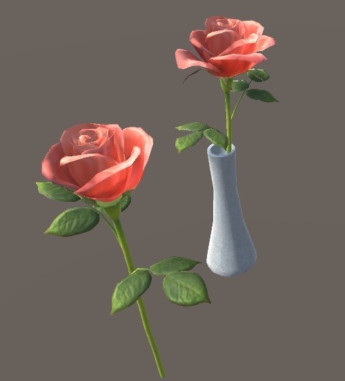 「バラ」【3Dモデル】