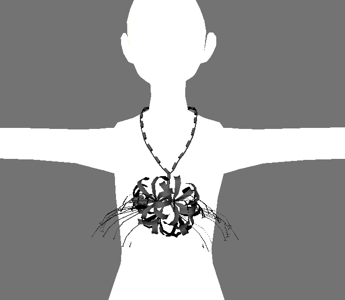 「ヒガンバナ アクセサリー」【3Dモデル】