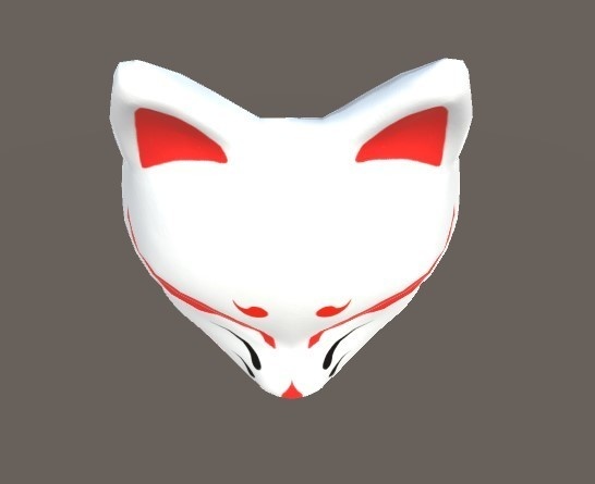 「狐面」【3Dモデル】