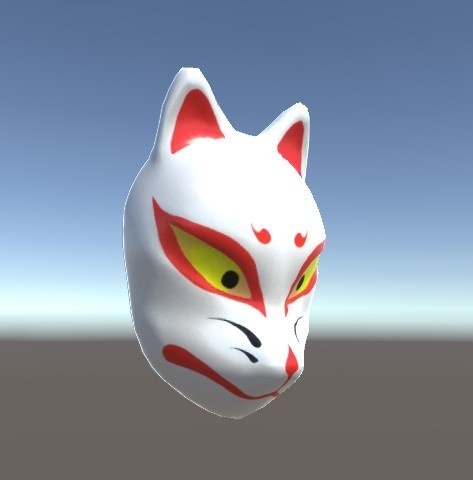 「狐面」【3Dモデル】