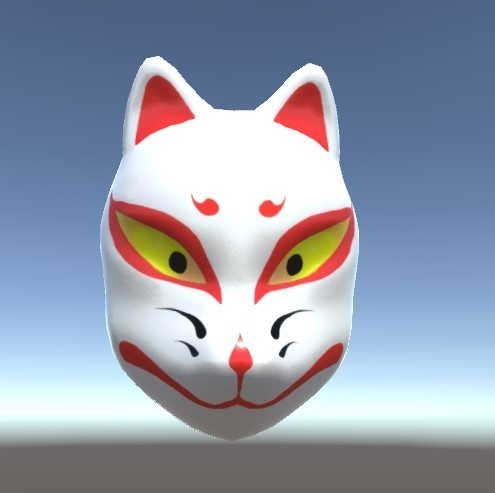 「狐面」【3Dモデル】