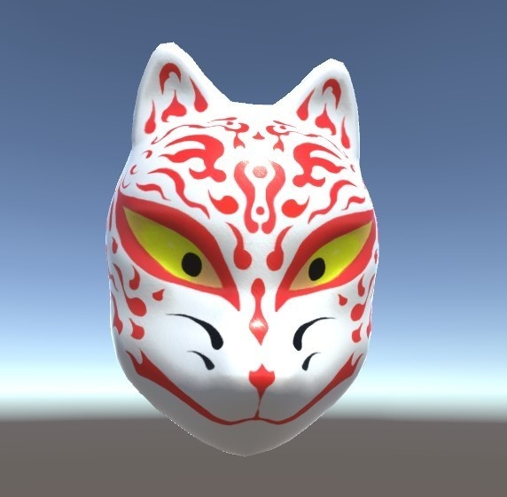 「狐面」【3Dモデル】