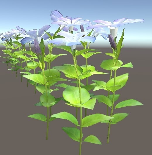 「ツルニチニチソウ」【3Dモデル】