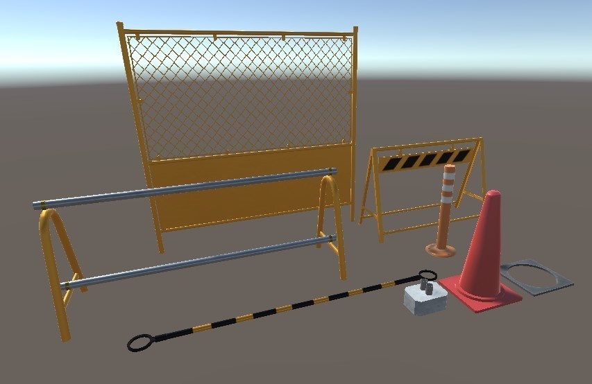 「工事保安用品」【3Dモデル】