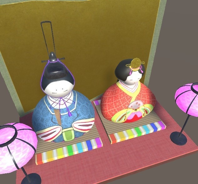 「ひな人形」【3Dモデル】