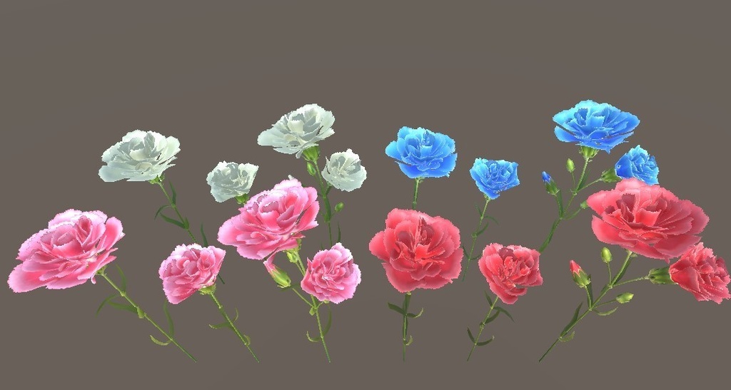 「カーネーション」【3Dモデル】