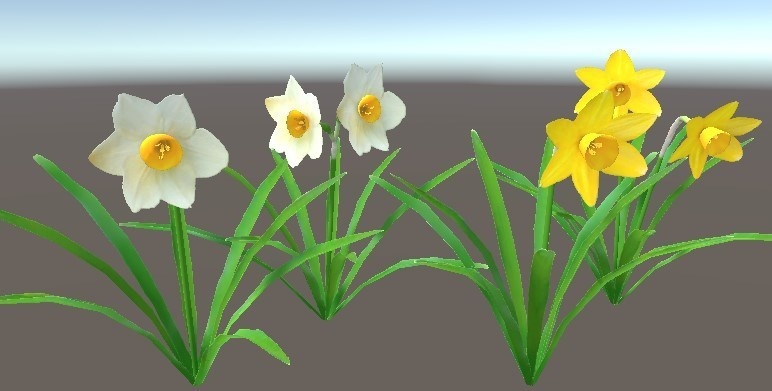 「水仙」【3Dモデル】