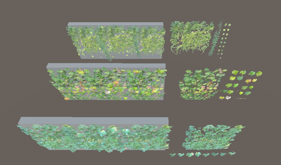 「つたセット」【3Dモデル】