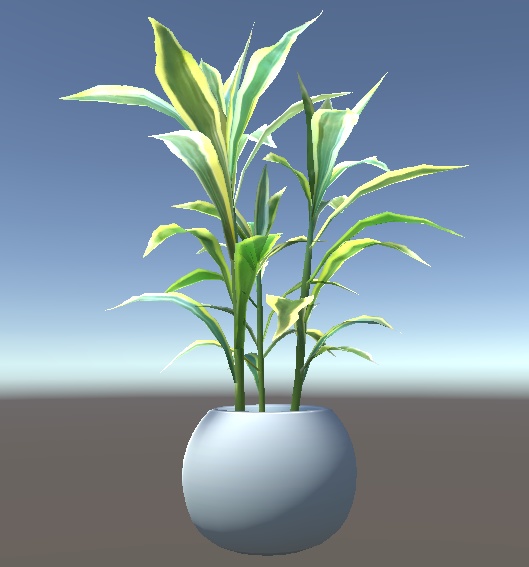 「ドラセナ・サンデリアーナ」【3Dモデル】