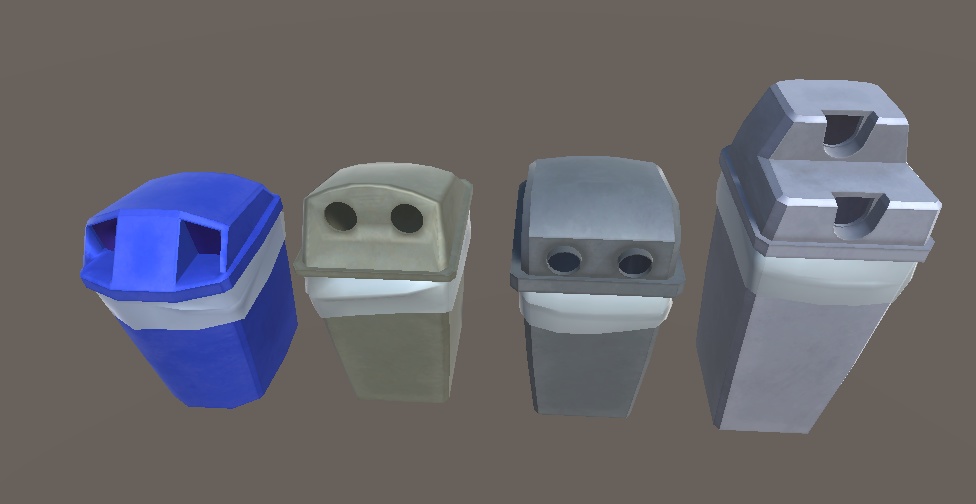 「リサイクルボックス」(自販機ゴミ箱 )【3Dモデル】