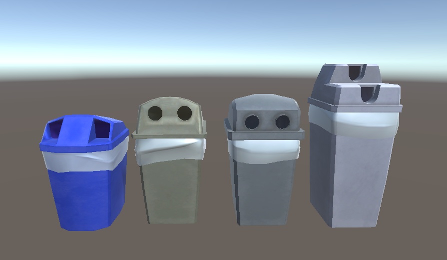 「リサイクルボックス」(自販機ゴミ箱 )【3Dモデル】