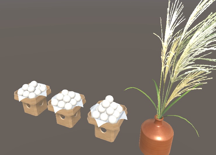 「お月見セット」【3Dモデル】