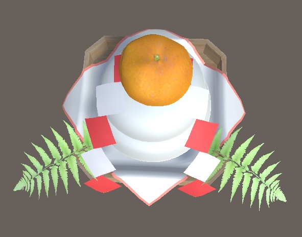 「鏡餅(かがみもち)」 【3Dモデル】