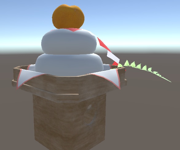 「鏡餅(かがみもち)」 【3Dモデル】