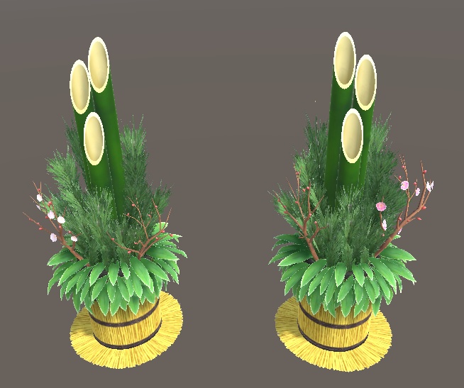 「門松(お正月飾り)」【3Dモデル】