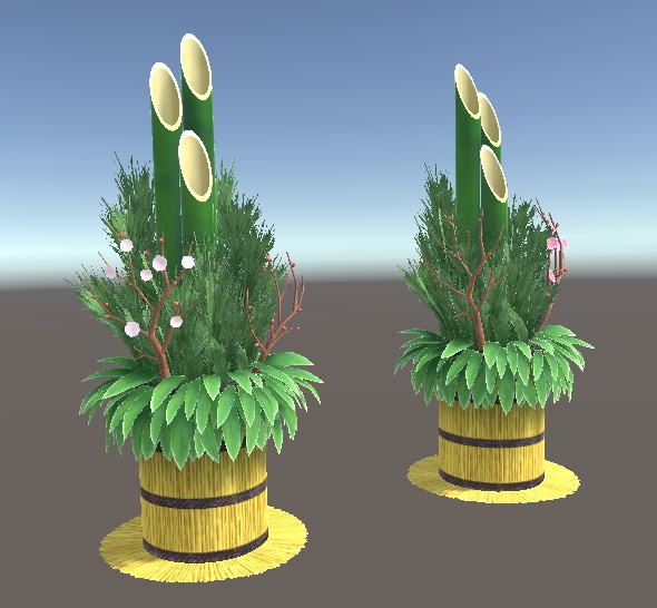 「門松(お正月飾り)」【3Dモデル】