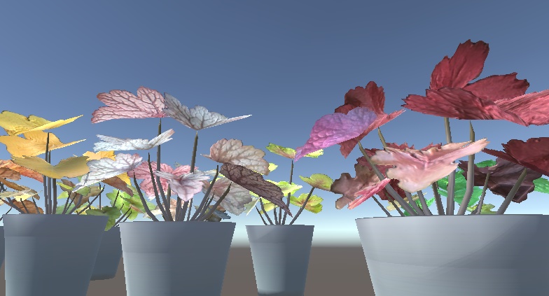 「ヒューケラガーデンセット」【3Dモデル】