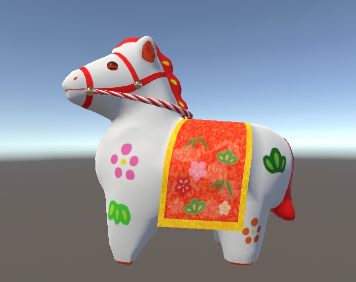 「干支の置物【午】（うま)」【3Dモデル】