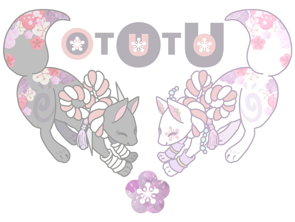 【匿名配送】狐デザイン・トートバッグ