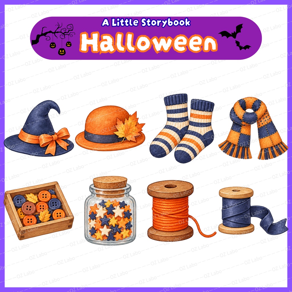 【OPENING SALE 25%OFF】Watercolor Halloween Clipart Bundle, 60 PNG, Storybook Animals, Pumpkins & Cozy Autumn Illustrations (Digital Download)