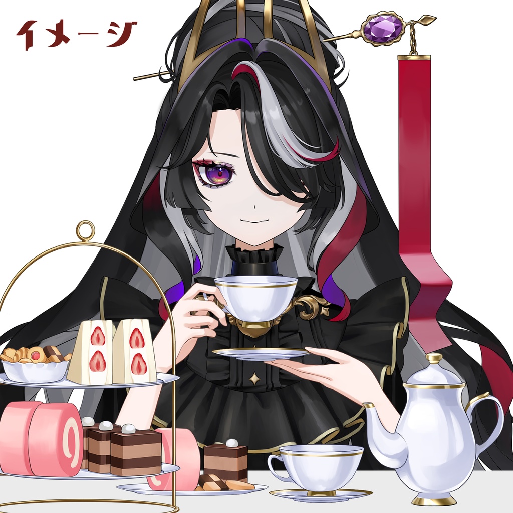 配信素材『アフタヌーンティーセット』