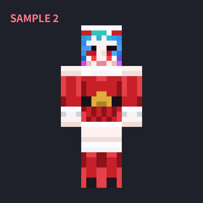 【オーダーメイド】マイクラスキン制作|立ち絵から64×64 PNG