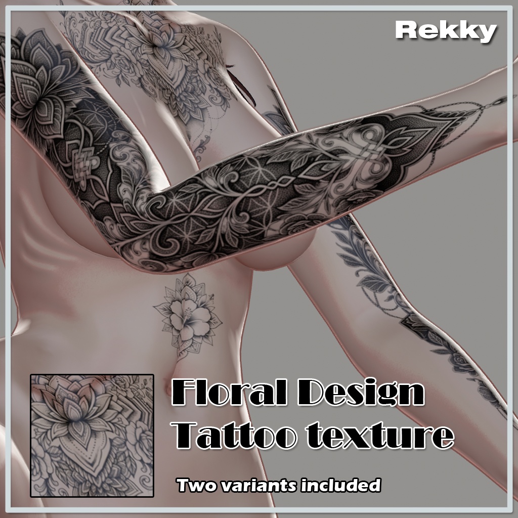 MAYO / まよ - FloralDesign Tattoo Texture