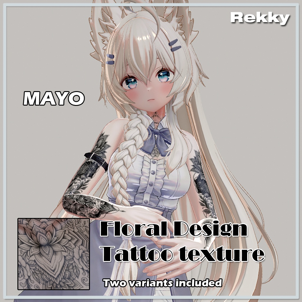MAYO / まよ - FloralDesign Tattoo Texture