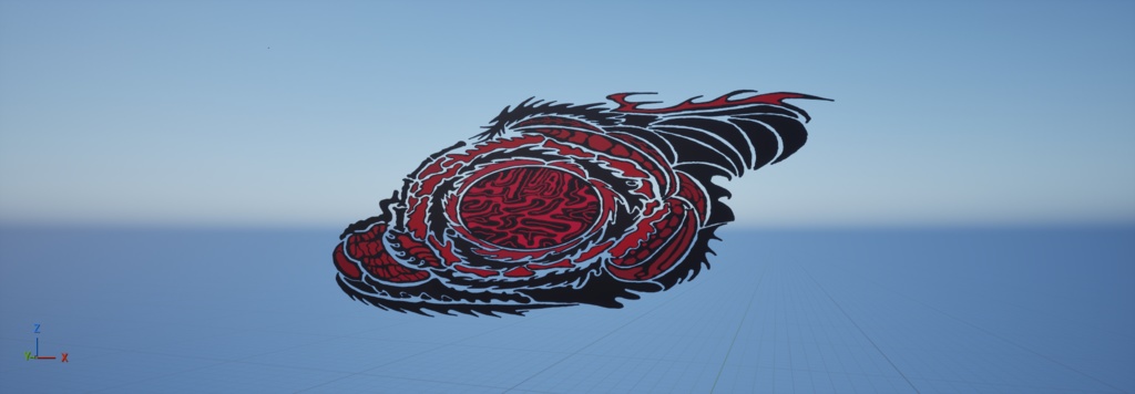 Dragon's Heart - Tribal Design / 龍の心臓 - トライバルデザイン