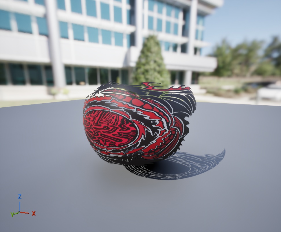 Dragon's Heart - Tribal Design / 龍の心臓 - トライバルデザイン