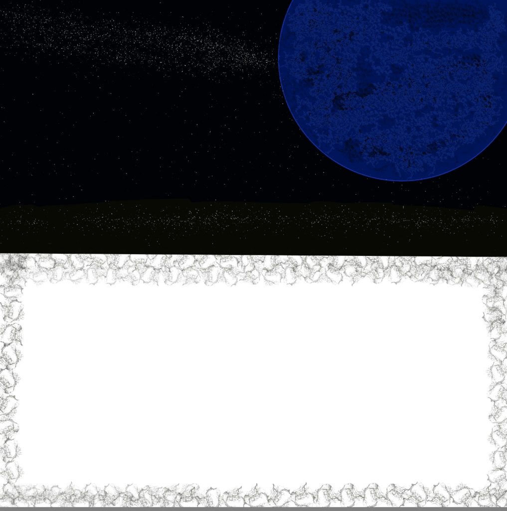 星空と惑星のポストカード素材 2枚セット(赤・青)