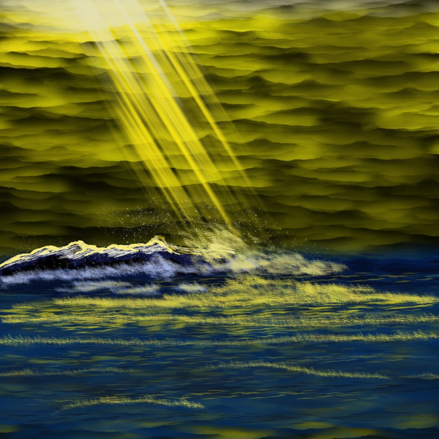 黄金の光と海 / Golden Light on the Sea